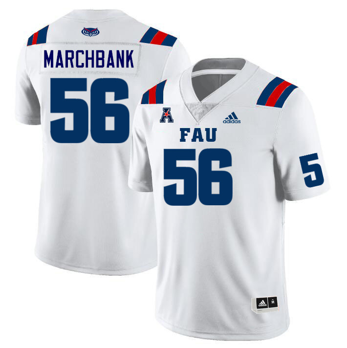 Florida Atlantic Owls #56 Maddox Marchbank College Football Jerseys Stitched Sale-White
